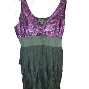 Twenty-One Tank Top Style Dress with Ruffles Junior's Size L